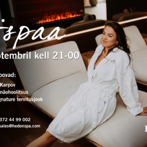 Ööspaa hotelli külalisele naiste garderoob