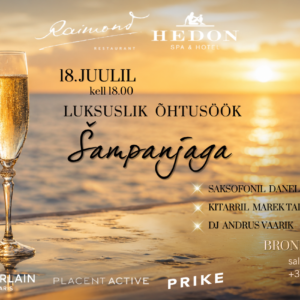 Luksuslik õhtusöök šampanjaga